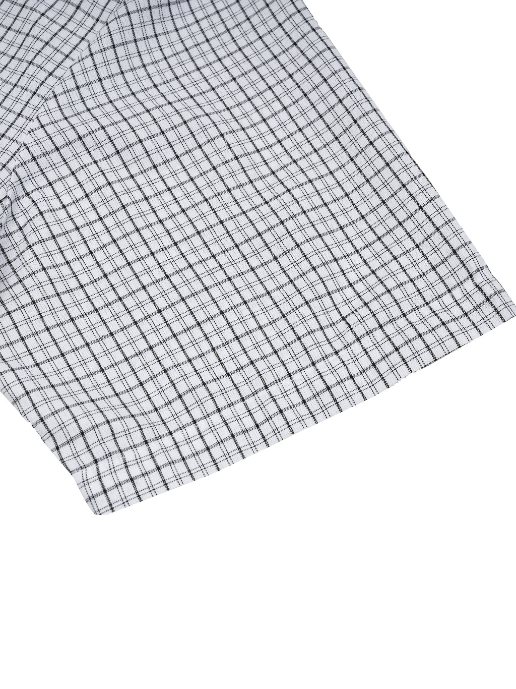 Distressed Plaid Boxy Shirt
