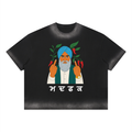 Baapu MDFK Unisex Boxy Sunfade Vintage Wash T-Shirt