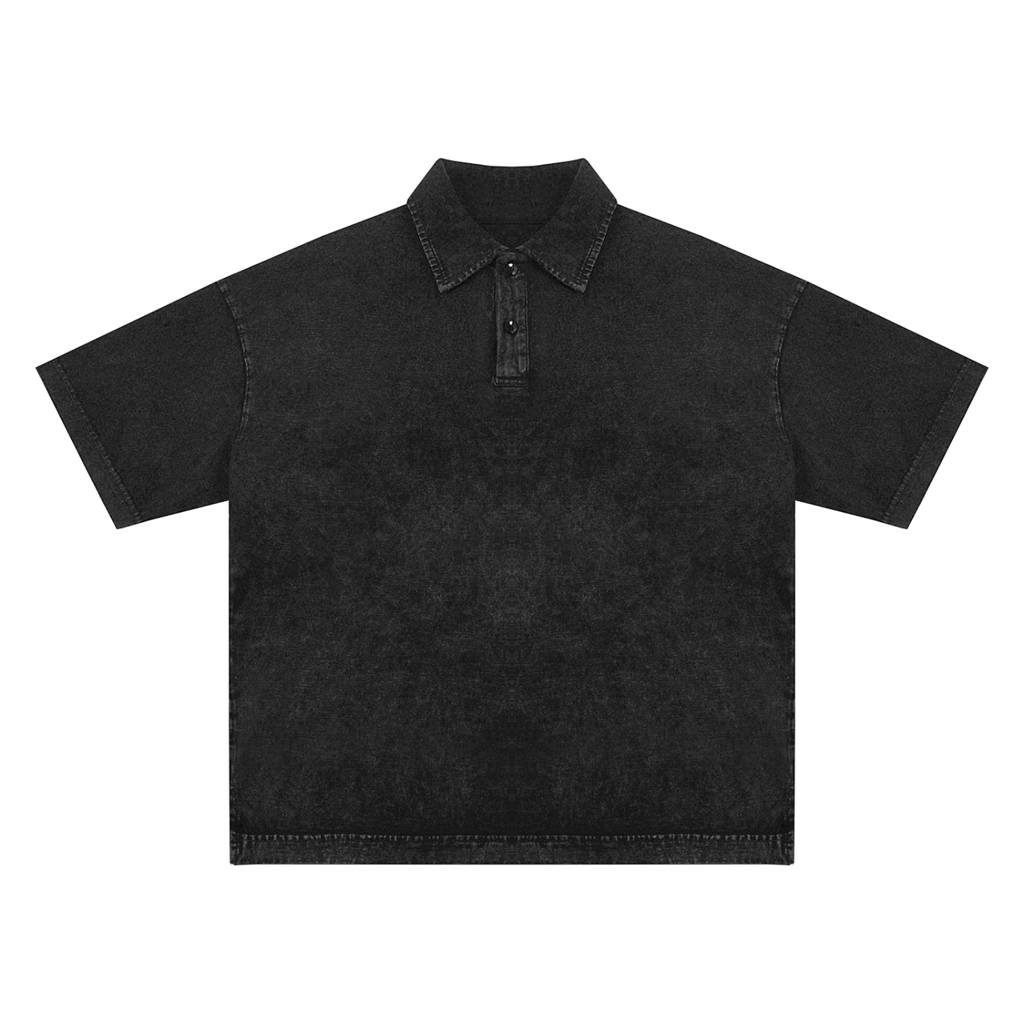 Heavyweight Snow Washed Polo T-Shirt