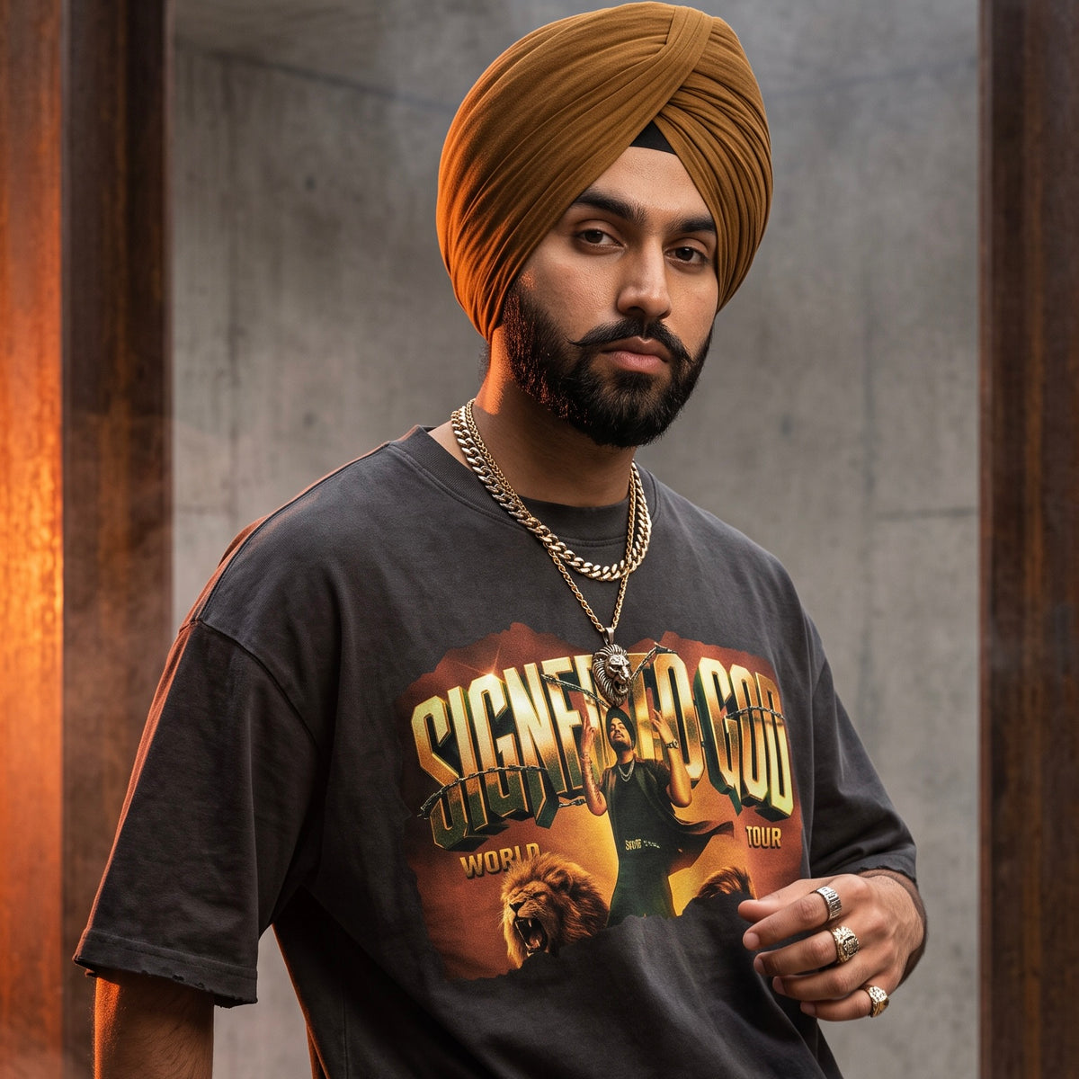 Sidhu Moose Wala Signed To God World Tour T Shirt