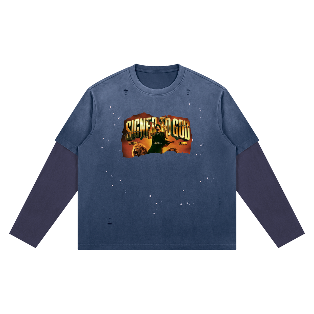 Sidhu Moose Wala World Tour Vintage Wash T-Shirt
