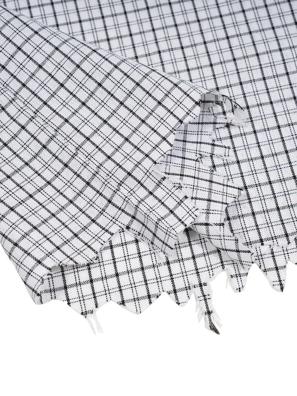 Distressed Plaid Boxy Shirt