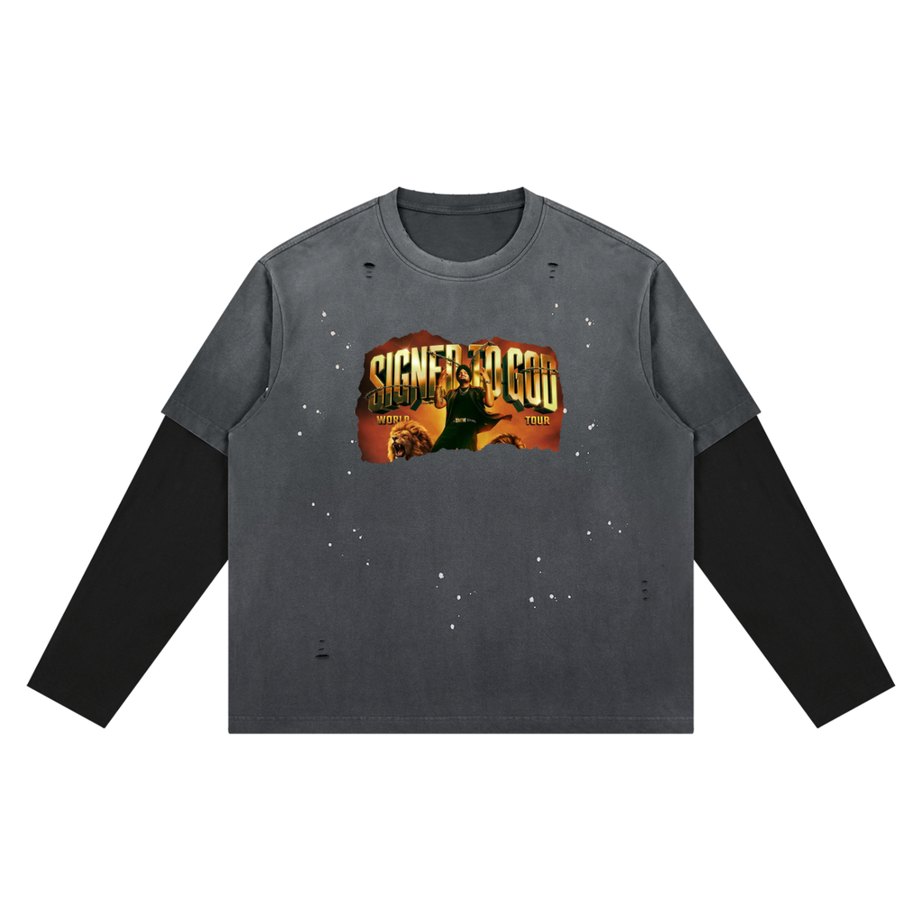 Sidhu Moose Wala World Tour Vintage Wash T-Shirt