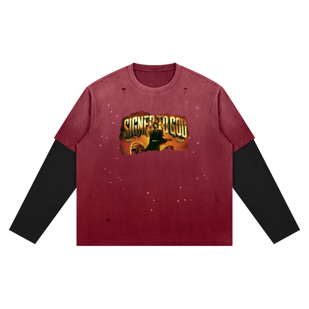 Sidhu Moose Wala World Tour Vintage Wash T-Shirt