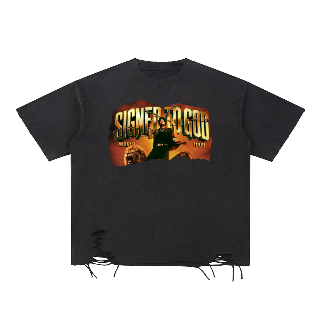Sidhu Moose Wala Signed To God World Tour T Shirt