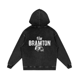 Pind Brampton Acid Wash Heavy Hoodie