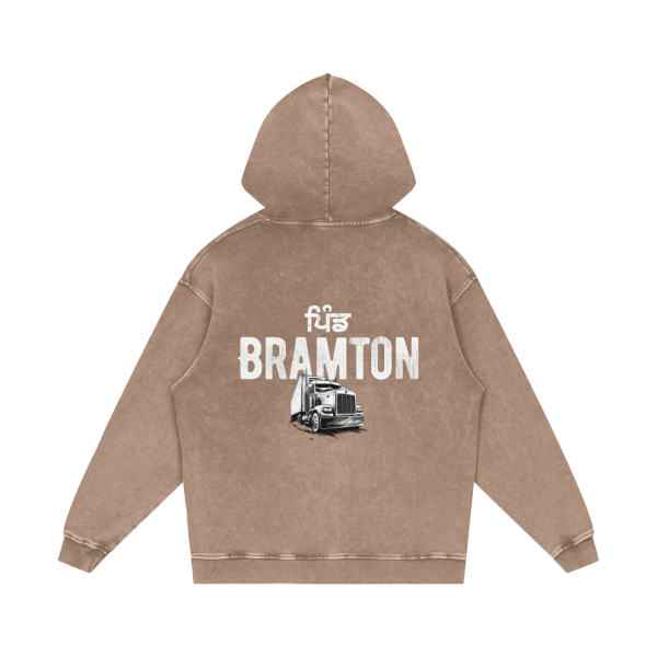 Pind Brampton Acid Wash Heavy Hoodie - Image 6