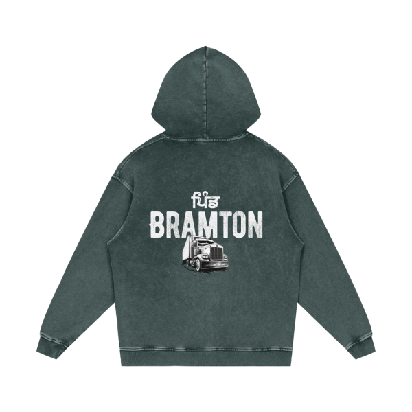 Pind Brampton Acid Wash Heavy Hoodie - Image 4