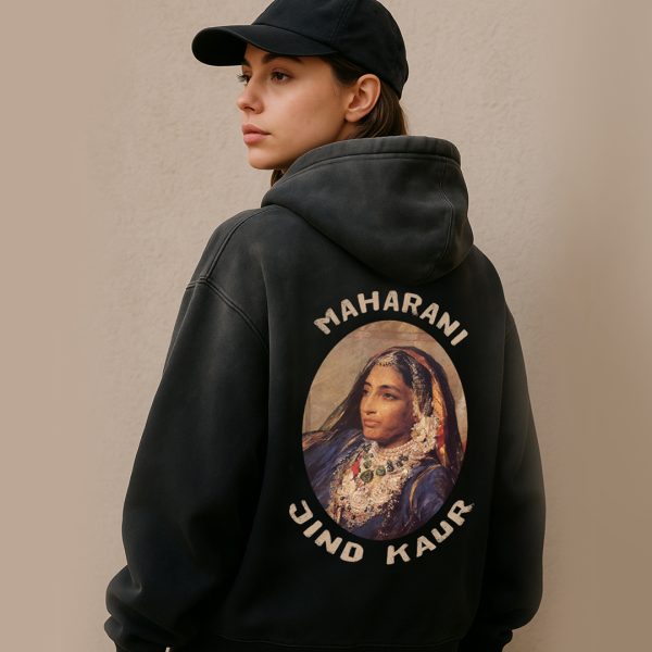 Maharani Jind Kaur Heavyweight Sunfade Oversized Hoodie - Image 4