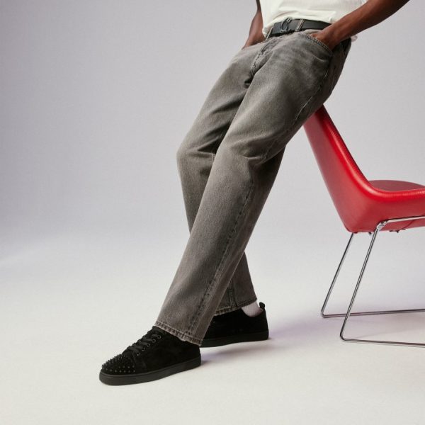 Red Bottom Men Shoes Black Premium Quality - Image 3
