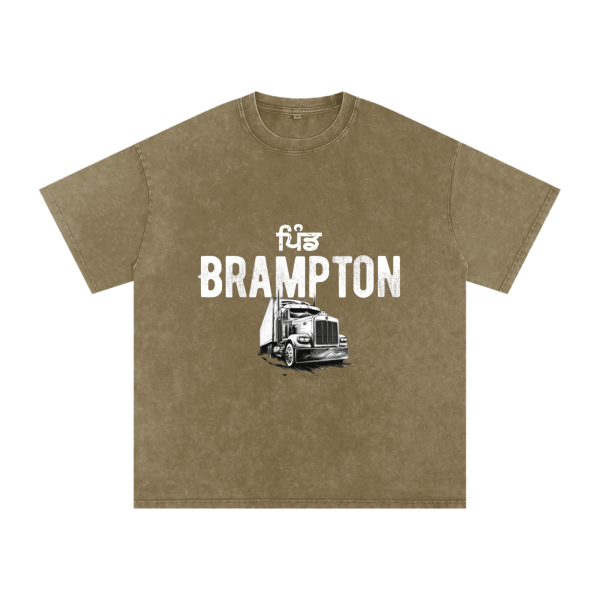 Pind Brampton Acid Wash Oversize T-Shirt - Image 5