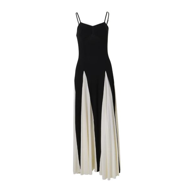 French Style Elegant Square-neck Sleeveless Long Dress - Image 5
