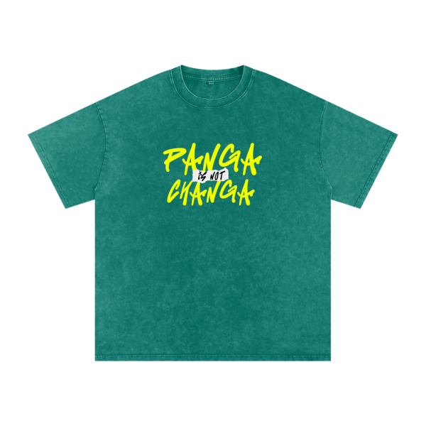 Panga Is Not Changa Acid Wash Oversize T-Shirt - Image 3