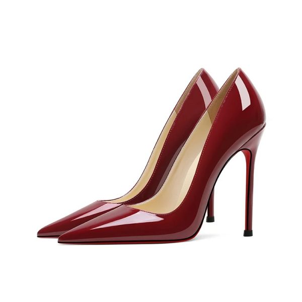 Red Bottom High Heels for Women, Thin Heels, 6 Cm, 8 Cm, 10 Cm, 12 Cm