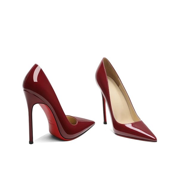 Red Bottom High Heels for Women, Thin Heels, 6 Cm, 8 Cm, 10 Cm, 12 Cm - Image 4