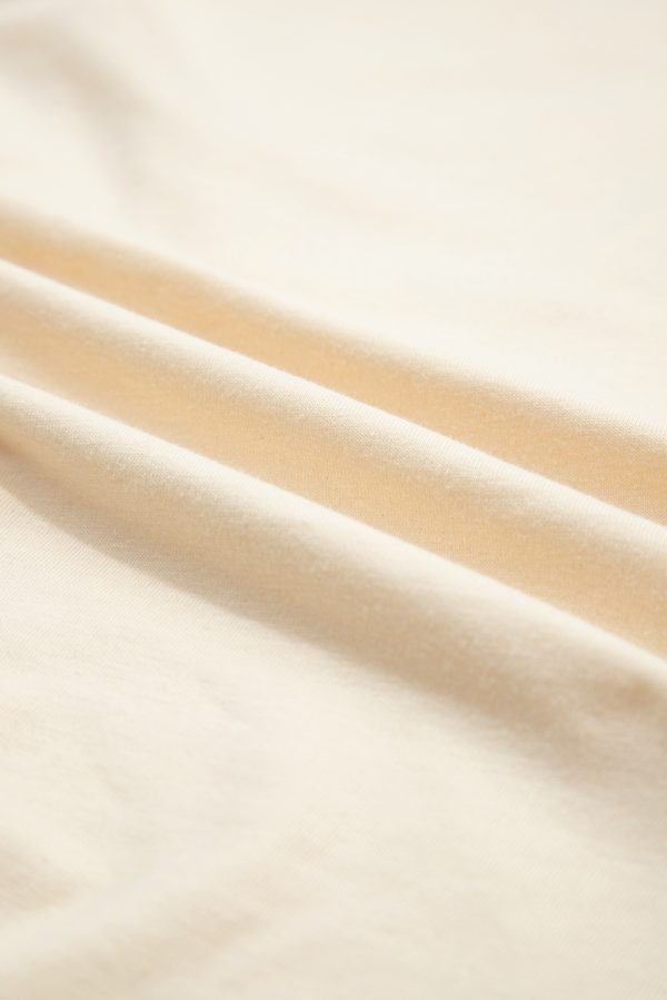 Flower Patched Exposed Stitching Loose Tee - Image 6