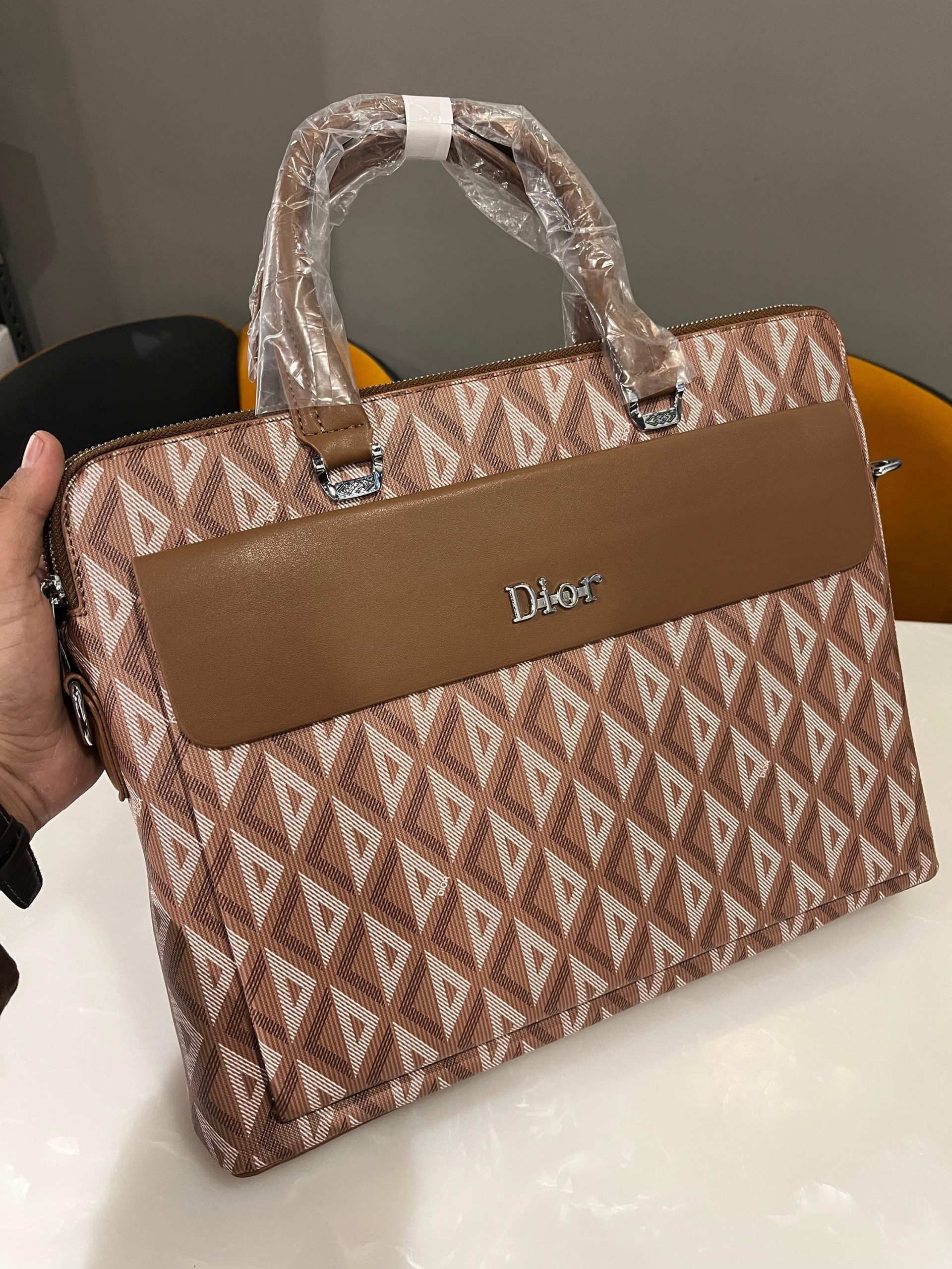 Christian Dior Beige Monogram Bag